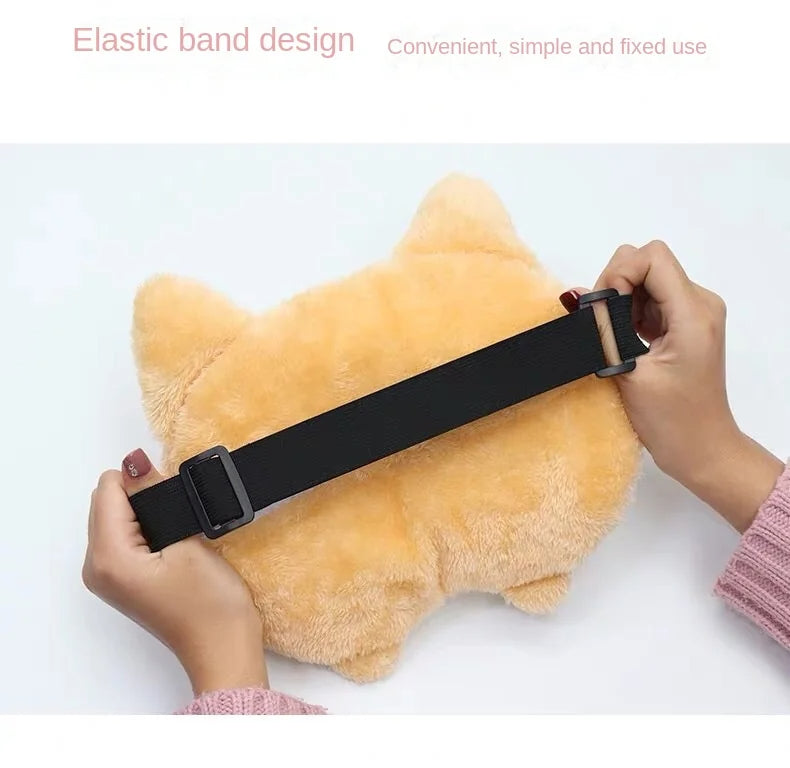 Plush Corgi Butt Tissue Box Cover – Car Armrest Organizer