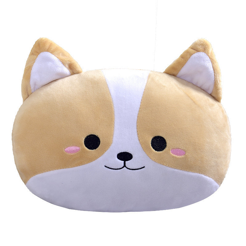 Corgi & Shiba Inu Car Pillow Set – Neck & Lumbar Support