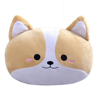 Corgi & Shiba Inu Car Pillow Set – Neck & Lumbar Support