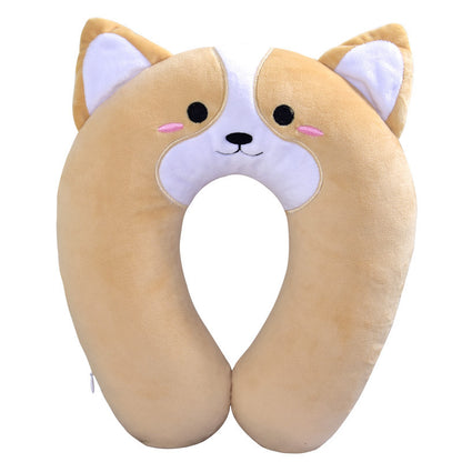 Corgi & Shiba Inu Car Pillow Set – Neck & Lumbar Support