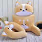 Corgi & Shiba Inu Car Pillow Set – Neck & Lumbar Support