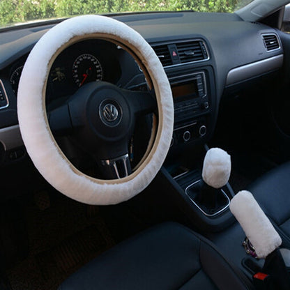 Plush Car Steering Wheel Cover – Soft & Stylish