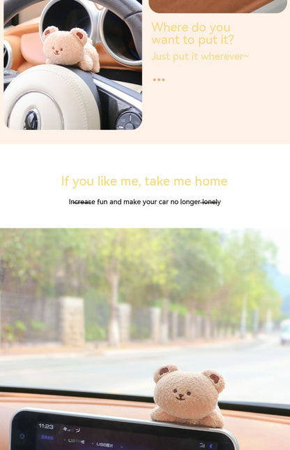 Cute Plush Car Dashboard Doll – Adorable Decor