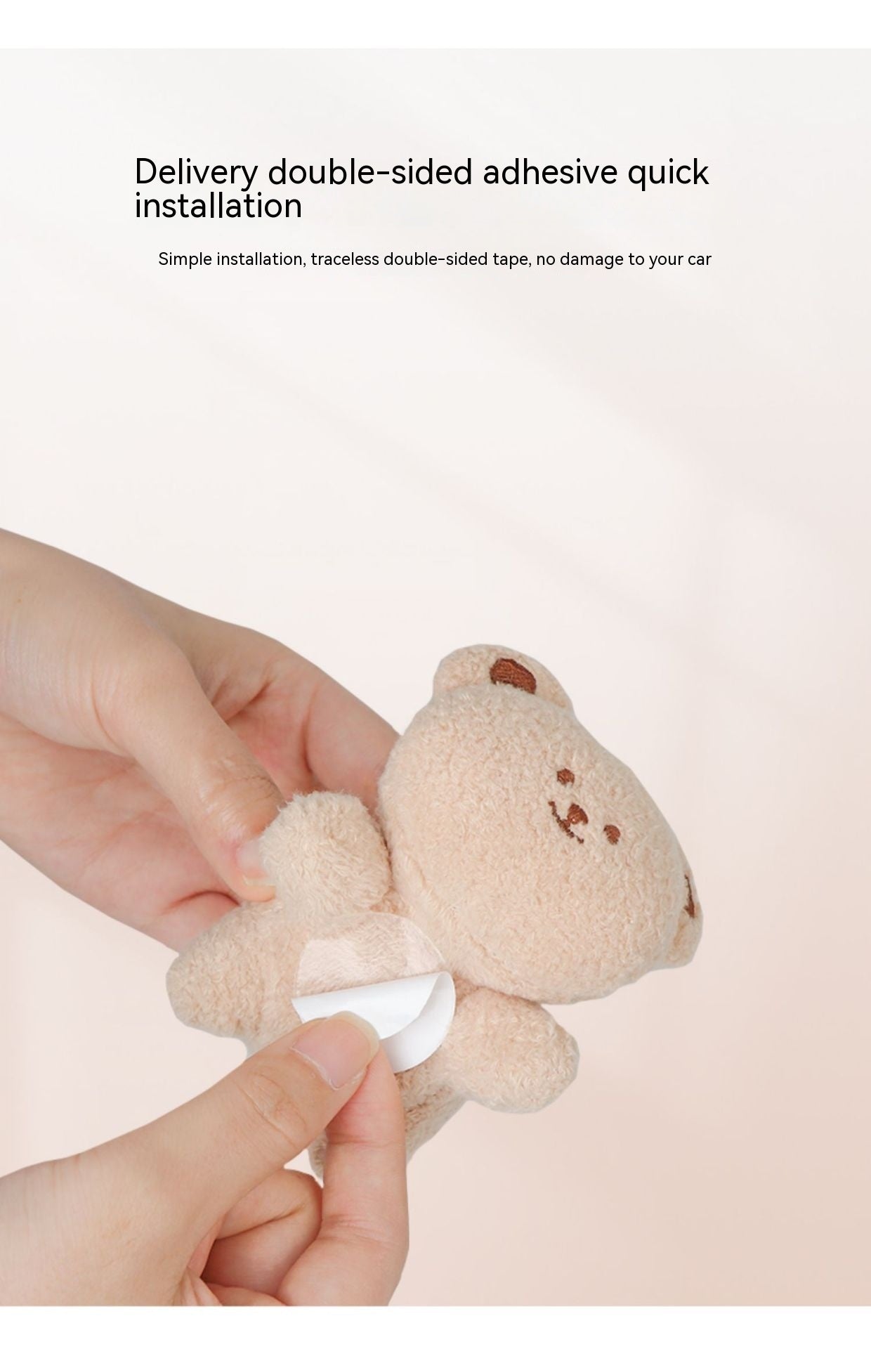 Cute Plush Car Dashboard Doll – Adorable Decor