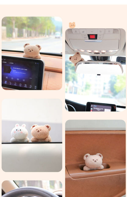 Cute Plush Car Dashboard Doll – Adorable Decor