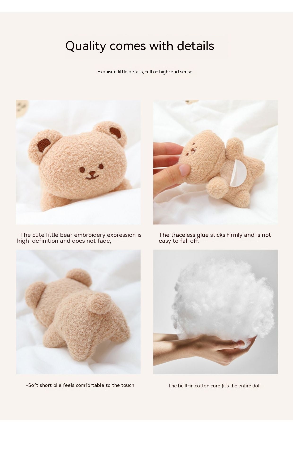 Cute Plush Car Dashboard Doll – Adorable Decor