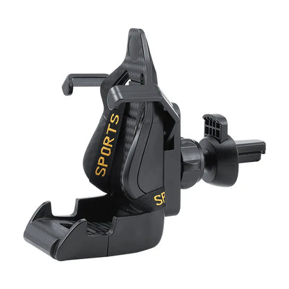 Racing Seat Car Phone Holder – 360° Air Vent Mount