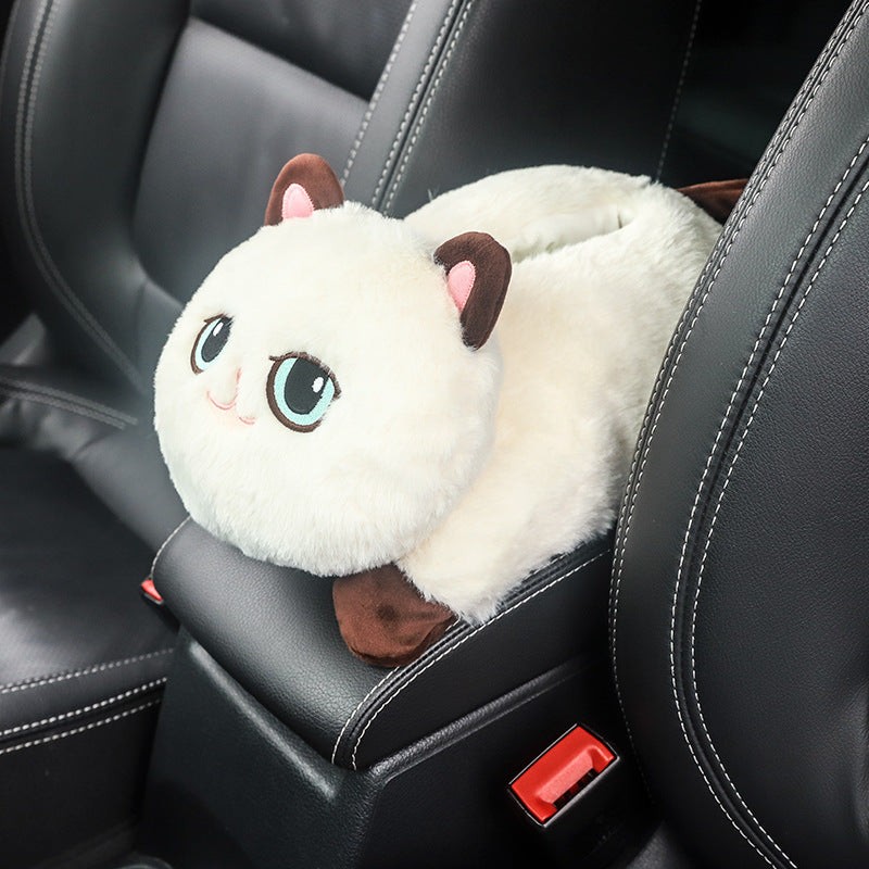 Cartoon Car Armrest Tissue Box