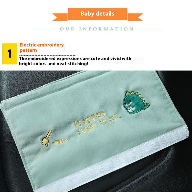 Animal Headrest & Seatbelt Strap Cute Cushion Set