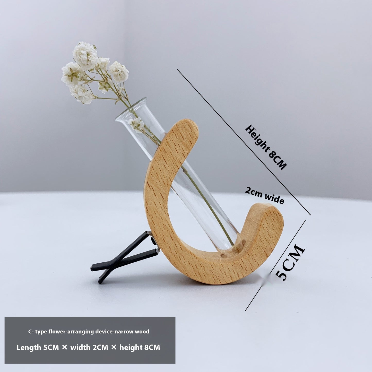 C-Shaped Car Flower Holder