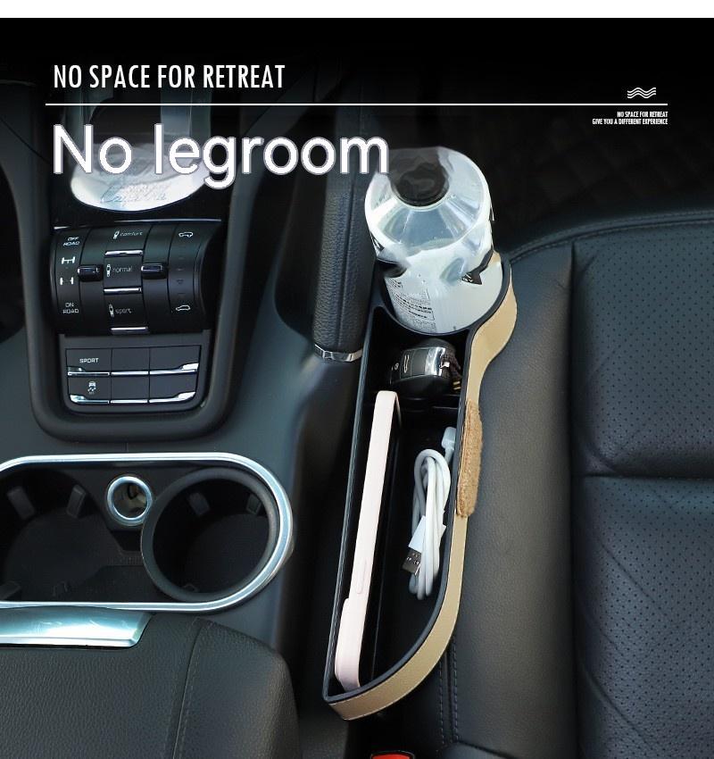 Cartoon Bear Car Seat Gap Organizer – Practical & Cute
