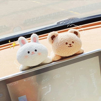 Cute Plush Car Dashboard Doll – Adorable Decor