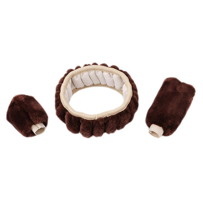 Plush Car Steering Wheel Cover – Soft & Stylish
