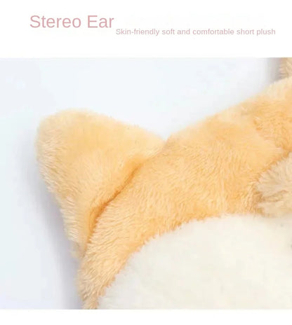 Plush Corgi Butt Tissue Box Cover – Car Armrest Organizer