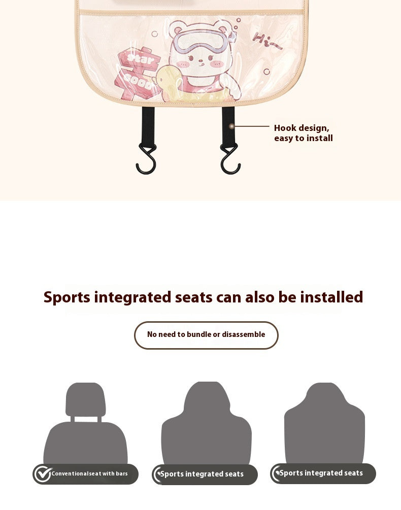 Car Seat Back Organizer – Anti-Kick & Anti-Dirt Mat