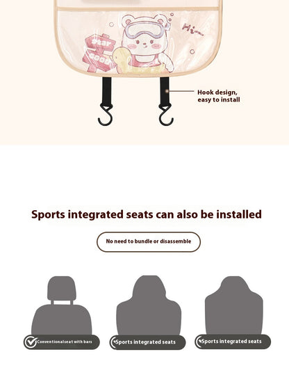 Car Seat Back Organizer – Anti-Kick & Anti-Dirt Mat