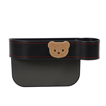 Cartoon Bear Car Seat Gap Organizer – Practical & Cute