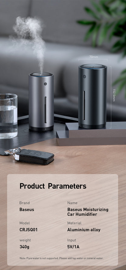 Portable Car Humidifier BASEUS – Portable Air Moisturizer for a Fresh and Comfortable Drive