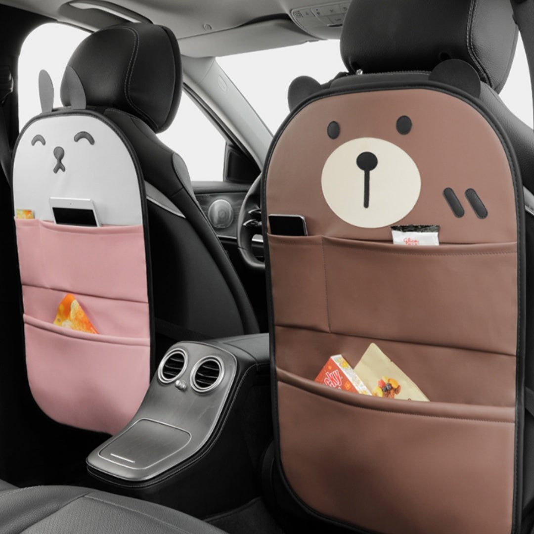 Car Seat Back Organizer – Protective Rear Seat Pad