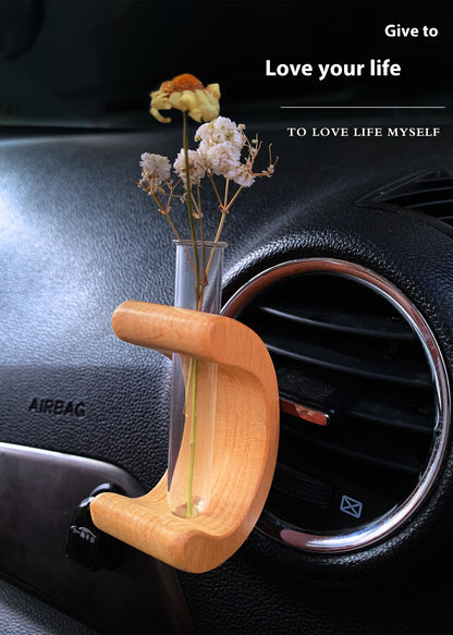 C-Shaped Car Flower Holder