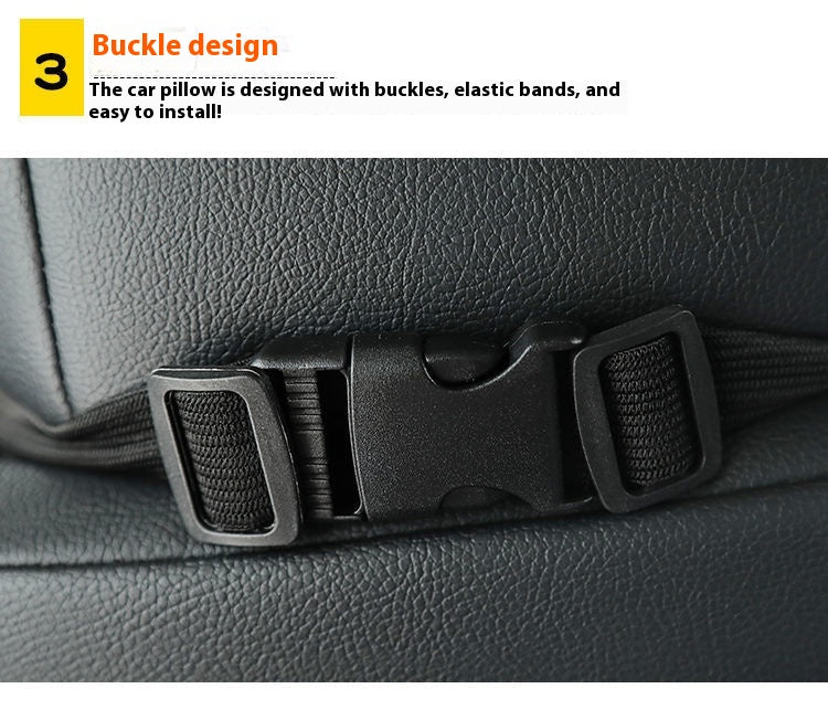 Animal Headrest & Seatbelt Strap Cute Cushion Set