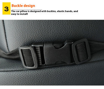 Animal Headrest & Seatbelt Strap Cute Cushion Set