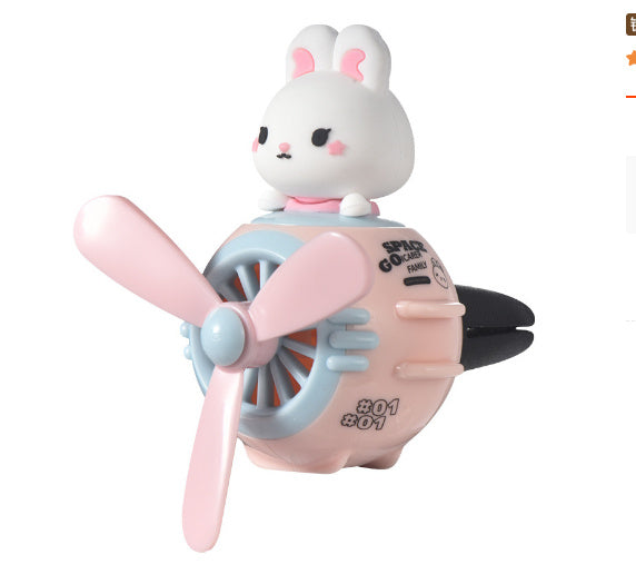Sky Pilot Bear Car Vent Clip – Spinning Plane Aromatherapy