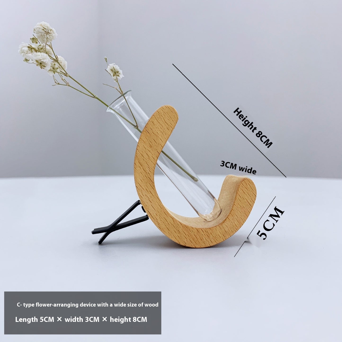 C-Shaped Car Flower Holder