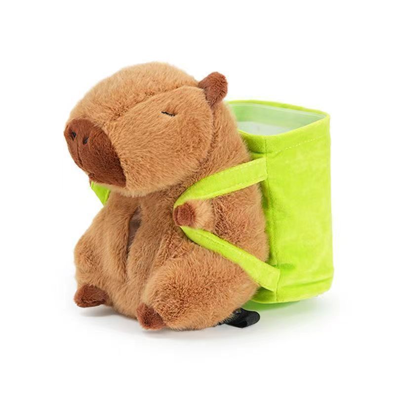 Capybara Plush Tissue Box – Car Armrest Organizer