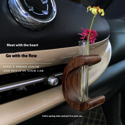 C-Shaped Car Flower Holder