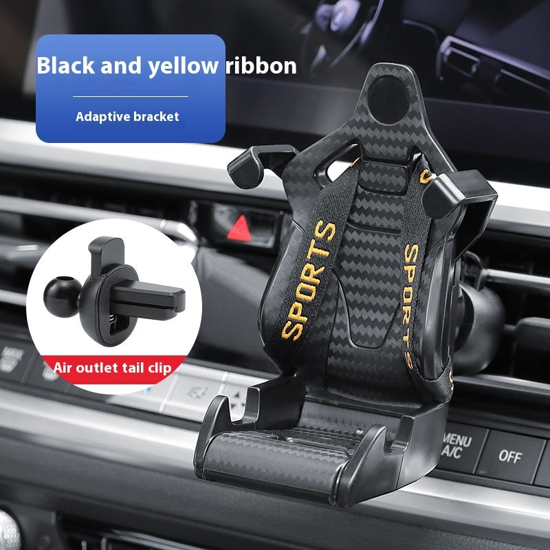 Racing Seat Car Phone Holder – 360° Air Vent Mount