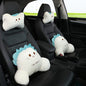 Cartoon Car Pillow Set – Lumbar & Headrest Support