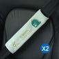 Animal Headrest & Seatbelt Strap Cute Cushion Set