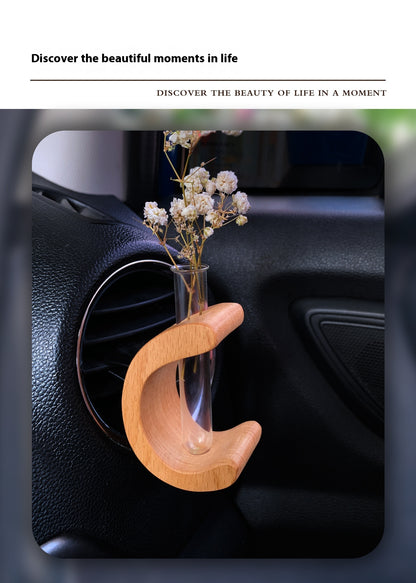 C-Shaped Car Flower Holder