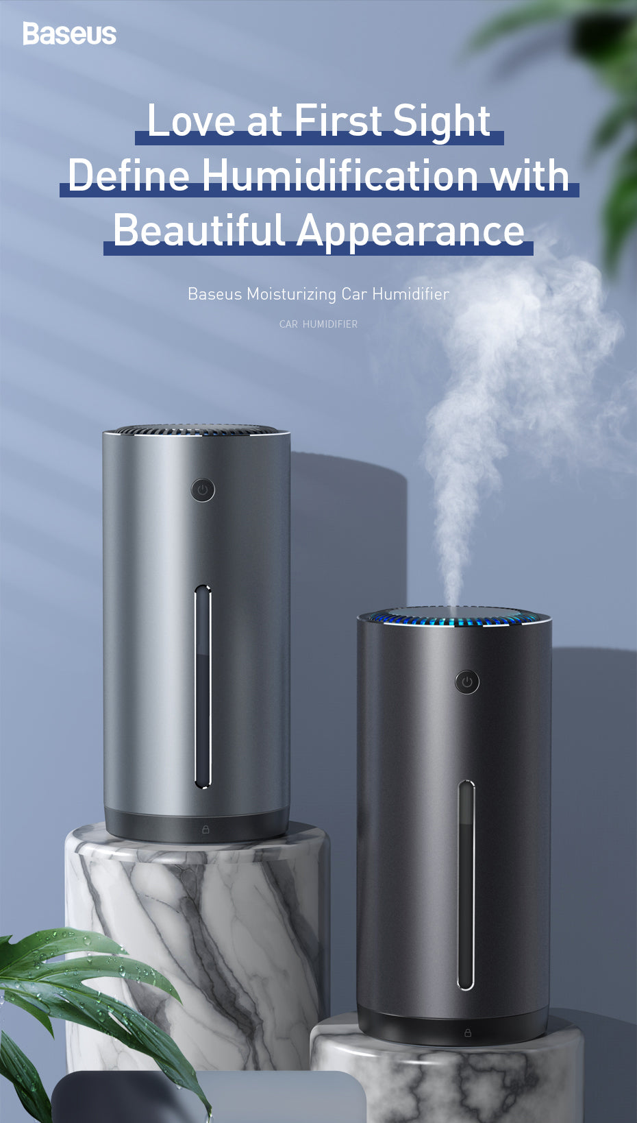 Portable Car Humidifier BASEUS – Portable Air Moisturizer for a Fresh and Comfortable Drive