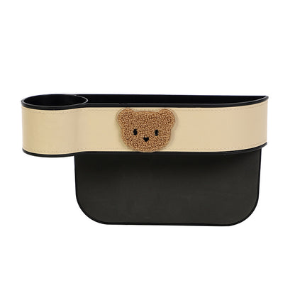 Cartoon Bear Car Seat Gap Organizer – Practical & Cute