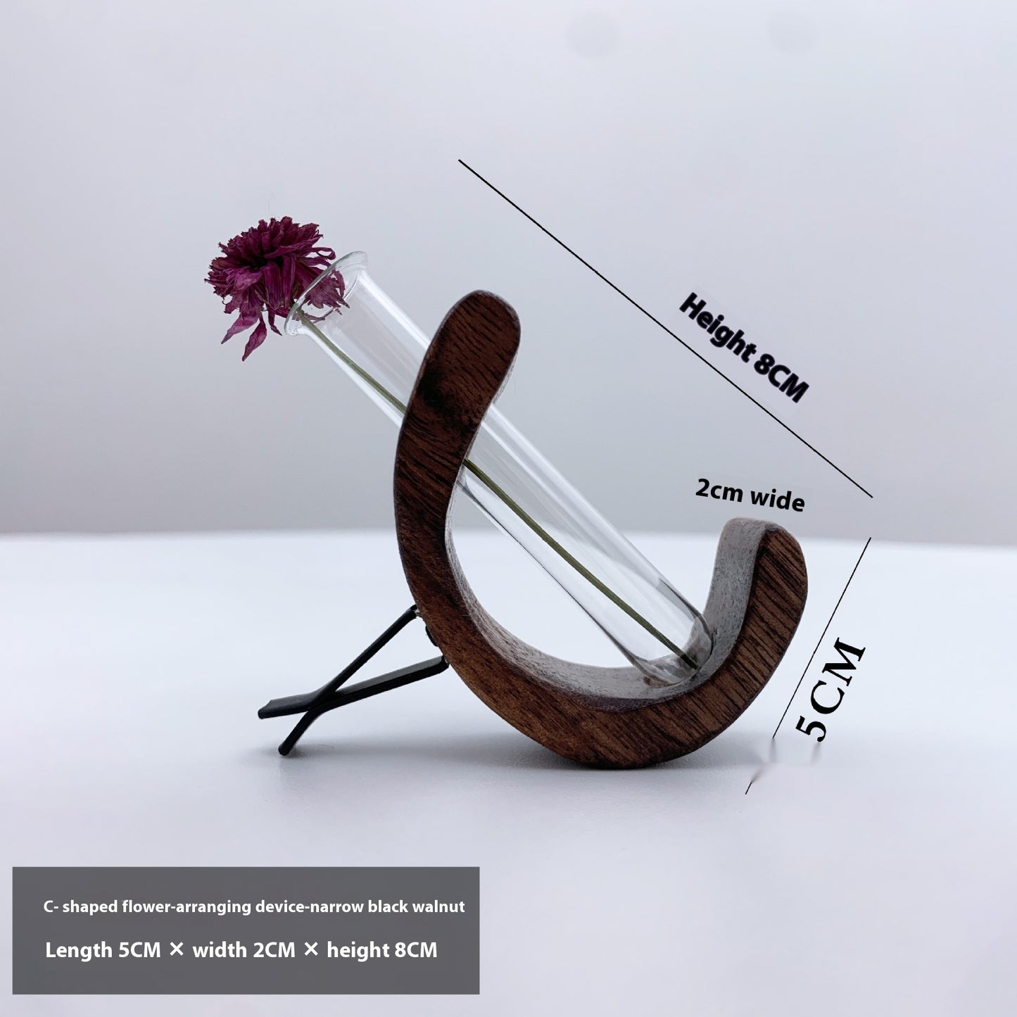 C-Shaped Car Flower Holder