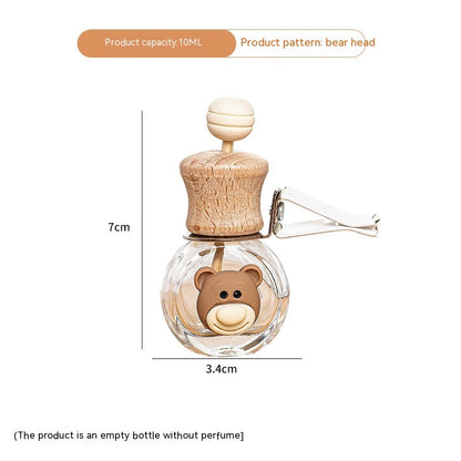 Empty Cute Cartoon Car Air Outlet Perfume Bottle – Fun & Fresh