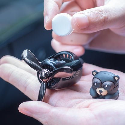 Sky Pilot Bear Car Vent Clip – Spinning Plane Aromatherapy