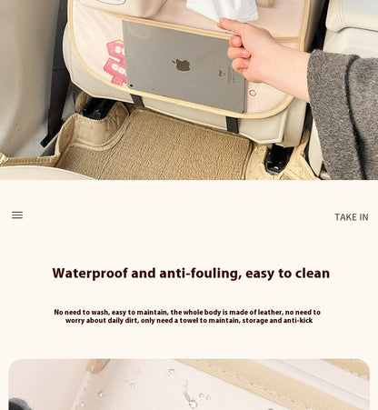 Car Seat Back Organizer – Anti-Kick & Anti-Dirt Mat