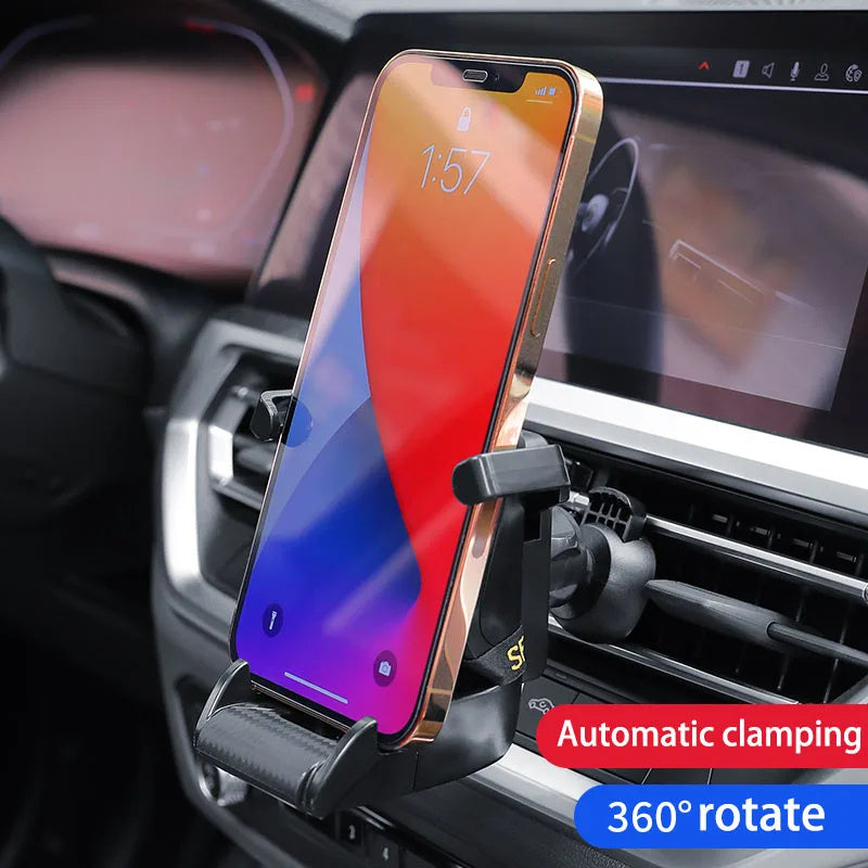 Racing Seat Car Phone Holder – 360° Air Vent Mount