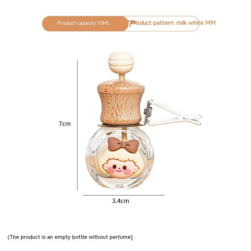 Empty Cute Cartoon Car Air Outlet Perfume Bottle – Fun & Fresh