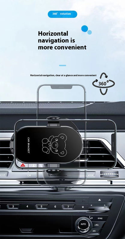 Cute Cartoon Multifunctional Car Phone Holder